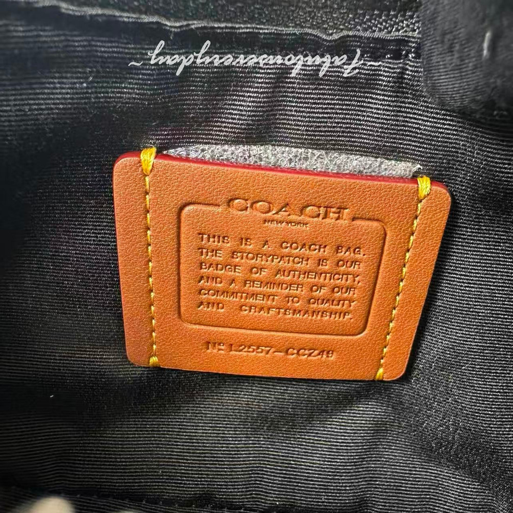 Coach Ashton Mini Shoulder Bag Crossbody Signature Denim/Silver/Black CCZ49 NWT - Picture 8 of 9